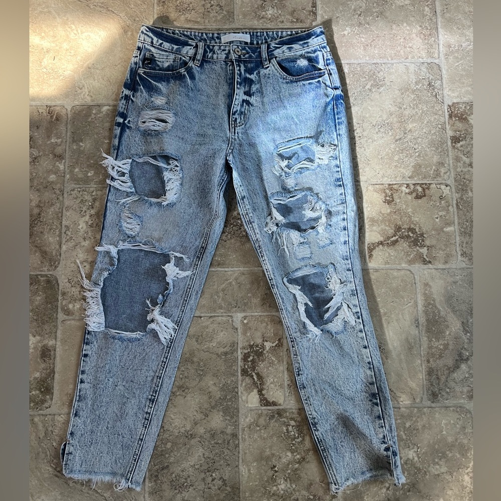 KanCan ripped & distressed, boyfriend.